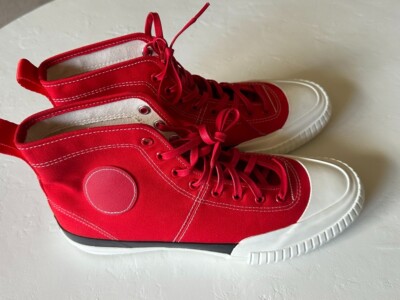 3.1 Philip Lim Moonstar Red Hi-Top Sneakers Size 40 (US 9.5-10) Made in Japan