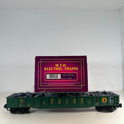 MTH Premier 20-98030 O Maine Central MEC 1116 Green Gondola Car w/ Junk Load LN