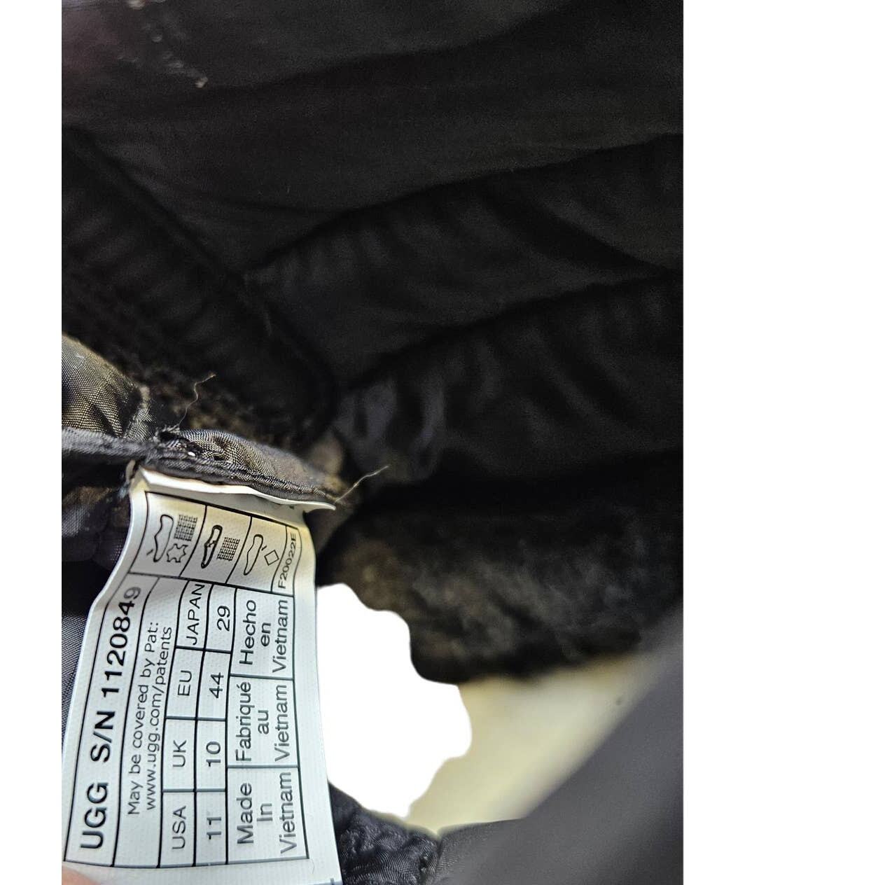 SALOMON NUOVO Ugg 11 Classic Mini Lacci Meteo Neve Nero Scarpone Thinsulate Shearling Sci