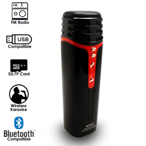 Karaoke Mic & Speaker & Voice Changer w/ Media Support (FM,TFcard, AUX, USB) - Picture 2 of 6
