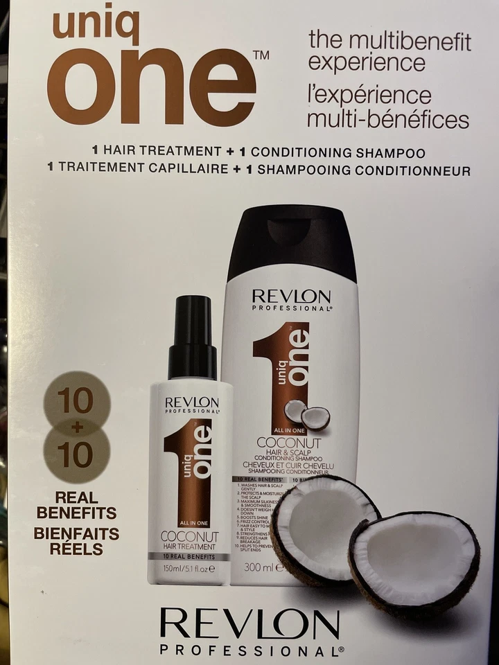 REVLON PROFESSIONAL Uniq One Coconut shampoo 300ml + Conditioner 150ml 2 bottle - Image 2 of 3