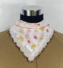 Vintage Hanae Mori Handkerchief Neckerchief Bandana Pocket Square Gift