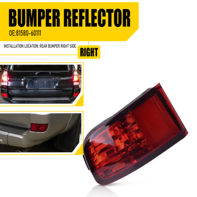 For 2003-2005 Toyota 4Runner Rear Bumper Reflector Light Right Passenger Side