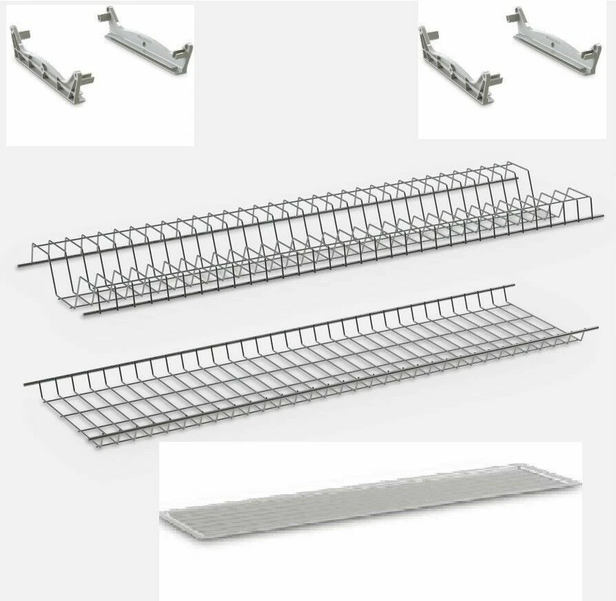 KIT SCOLAPIATTI COLAPIATTI CROMATO A INCASSO 56-76-86 CM PER PENSILE DA 60-80-90 - Image 2 of 3