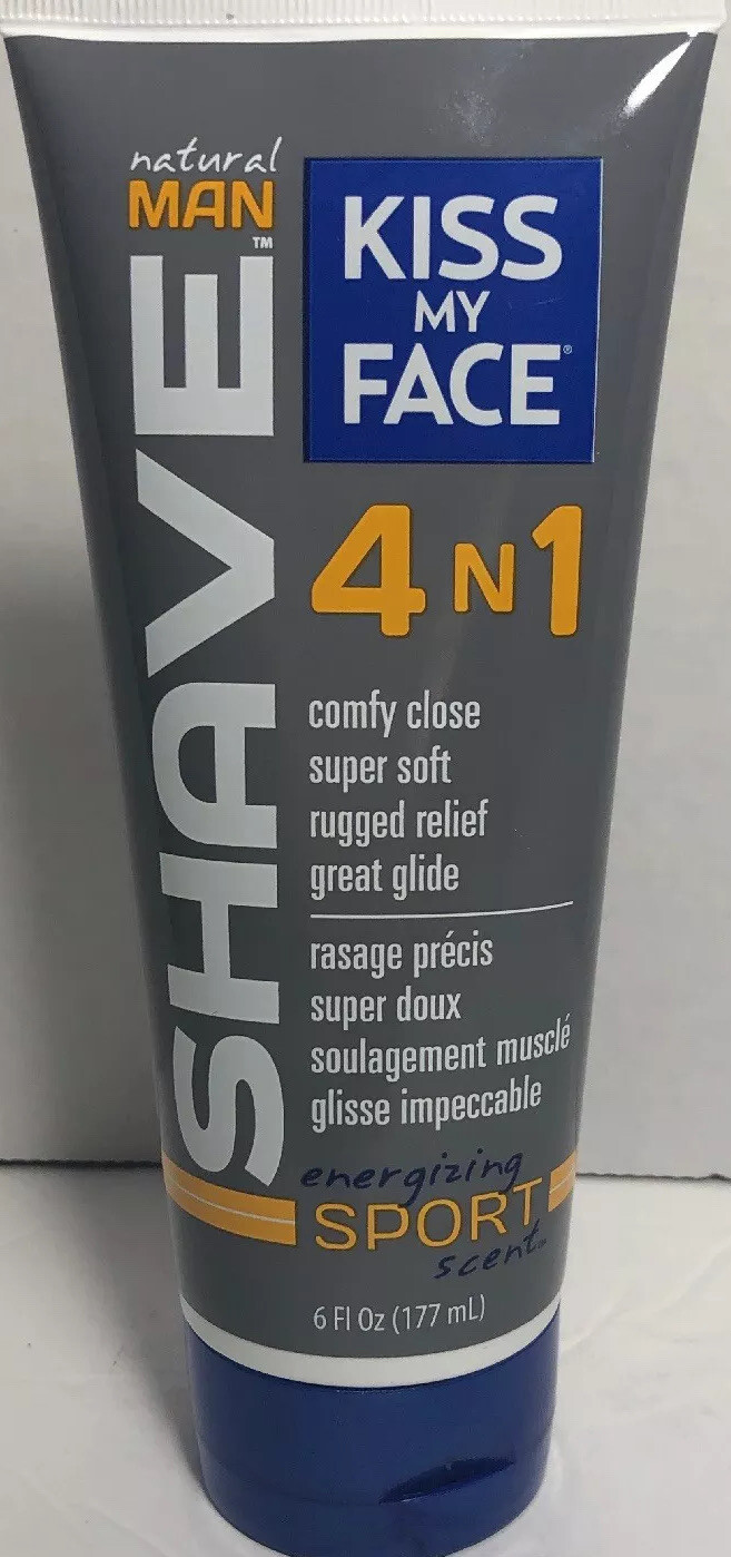 Kiss My Face Shave Natural Man Sport 4 Moisture Shave Cream 6oz