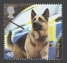 2008 SG 2808 48p  'Police Dog (German Shepherd)' from 'Working Dogs' set MINT