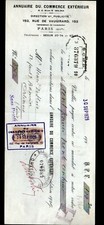 PARIS (XV°) IMPRIMERIE / ANNUAIRE "ANNUAIRE DU COMMERCE EXTERIEUR" en 1929