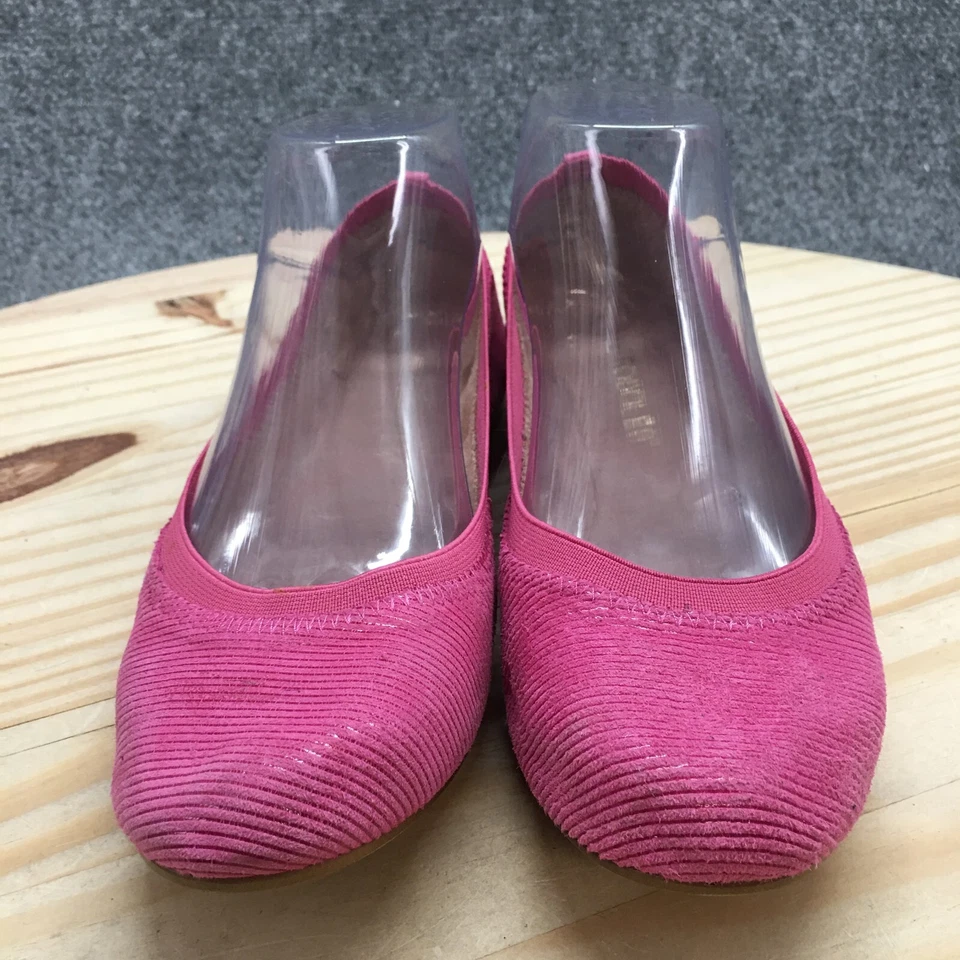 Аэрозоли балетки женщин 6,5 М розовый басня круглый носок повседневный комфорт замши - Изображение 4 из 4