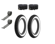 ALTALINE Bicycle TIRE 12" 1/2 X 2 1/4 Black/White COMP III (2)TIRE,TUBE,RIMSTRIP