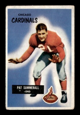 1955 Bowman #52 Pat Summerall (RC) VG Football Card