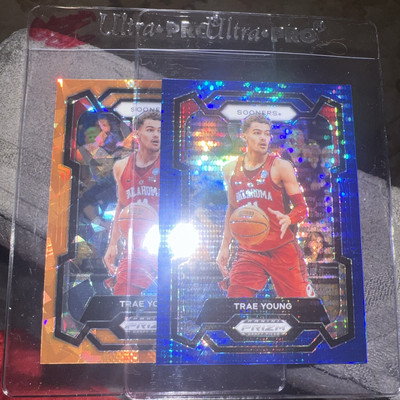 2024 Panini Prizm Draft Picks Trae Young Lot Of 2 Holograms Mint 32/99 Atlanta 