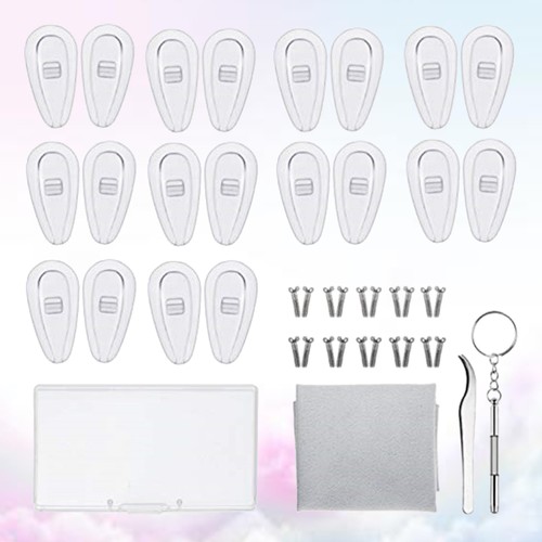 Silicone Nose Pad Brillenwerkzeug-set Eyeglass Repair Kit - Picture 5 of 8