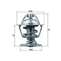 Thermostat KüHlmittel Mahle TX 173 88D FüR Jaguar Peugeot CitroëN XF I 607 C6