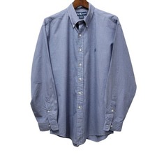 Ralph Lauren Yarmouth 100 Cotton Pinpoint Oxford Long-Sleeve Shirt 16.5 34