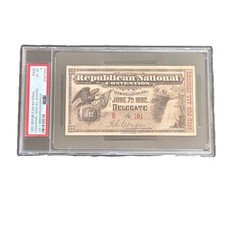 1892 Republican National Convention Delegate Ticket President Benjamin Harrison