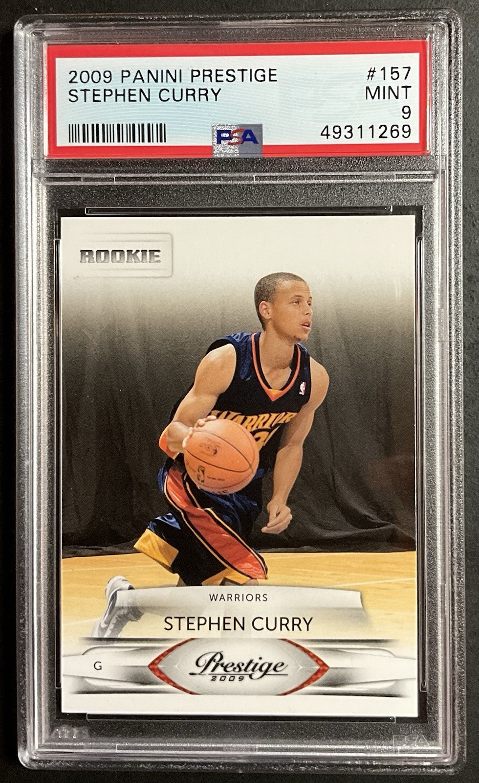 2009-2010 Panini Prestige #157 Stephen Curry RC PSA 9 MINT
