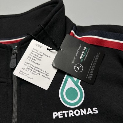 MERCEDES BENZ AMG PETRONAS F1 2023 TEAM 1/4 ZIP SWEATSHIRT SIZE