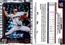 US347 Michael Soroka Washington Nationals 2025 Topps Update Silver Foilboard