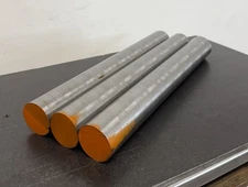 52100 Steel Round Bar – CF Annealed – 1.5″ Dia x 12″ Long – Oversized (3 PC LOT)
