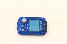 Official Sega Dreamcast Visual Memory Unit VMU Blue US ENGLISH VERSION! Tested!