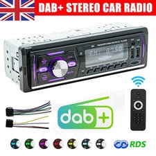 Single DIN DAB+ Stereo Car Radio RDS MP3 Player Bluetooth USB TF AUX Hands-Free