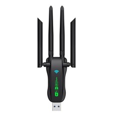 For Laptop Wireless USB WiFi 6 Adapter Bluetooth 5.4 Dongle Dual Band Antenna