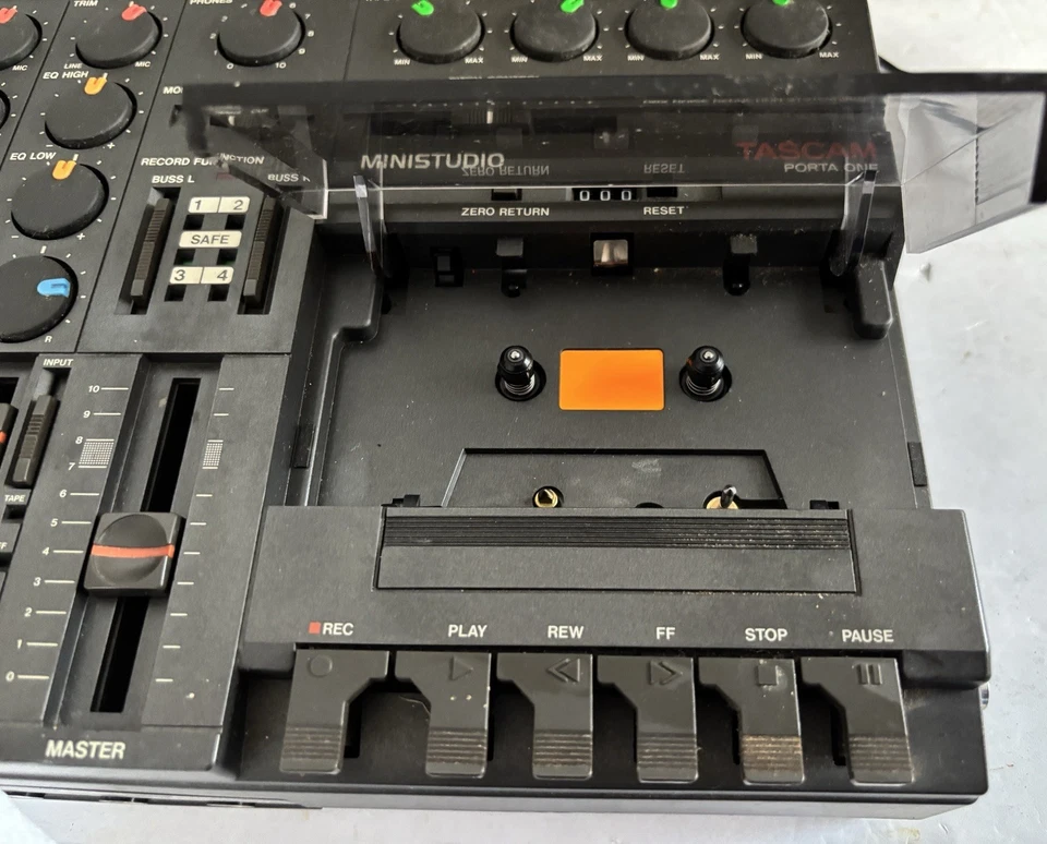 TASCAM TEAC MiniStudio Porta One Multitrack Cassette Recorder w/ Manual Working - Image 3 of 4