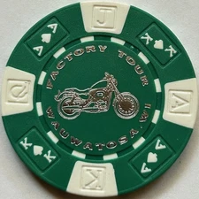 Harley Davidson A/K/Q/J Poker Chip Factory Tour Wauwatosa in Wisconsin    CLOSED