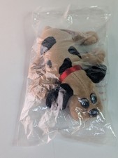 Pound Puppies Mini Plush 8" Brown Black 1986 Dog Stuffed Animal Vintage Tonka