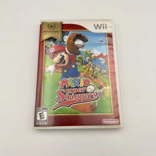 Mario Super Sluggers (Wii, 2008) Video Game Good Condition CIB Tested Works
