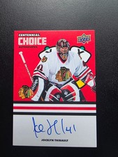 Upper Deck Blackhawks Centennial Choice Jocelyn Thibault Autograph
