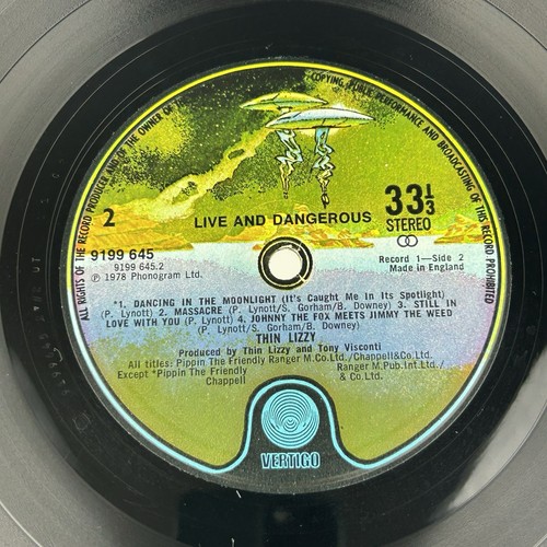 Thin Lizzy Live And Dangerous Double LP Vinyl VG+/VG 1978 UK Record Album - Picture 11 of 24