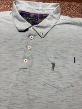 William Murray Golf Polo Shirt Mens XL Green Cotton Blend Logo Chest Pocket