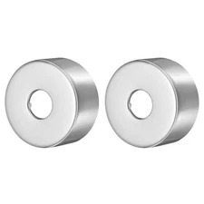2 Pcs Shower Arm Flange, 0.8"x2.6"x1.2" Stainless Steel Round Escutcheon Plate