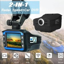 HD Anti Radar Laser Speed Detector Car DVR Recorder Video Dash Camera Night