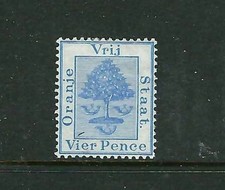 Orange Free State 1878 SG 18 4d Pale Blue (I think). Mint Hinged. MH.