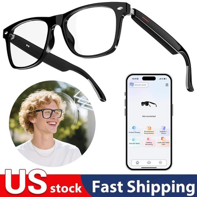 #ad AI Smart Glasses Bluetooth Translation Glasses for Men amp; Women Translator Device $22.98