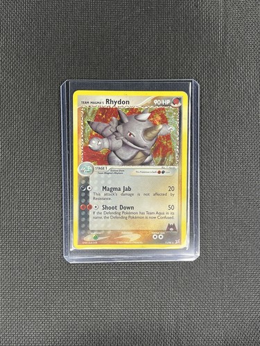 Team Magma's Rhydon 11/95 Ex Team Magma vs Team Aqua Holo