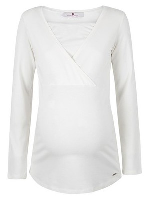 Weiße Damen-Stillbluse Bellybutton Maternity