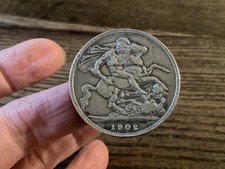 1902 Silver Crown SCARCE (Ag .925)  Edward VII pre 1920(2577)