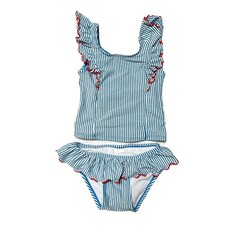 Cat Jack Seersucker Tankini Swim Suit Size 2T