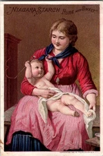 Antique Victorian Trade Card - Niagara Starch 