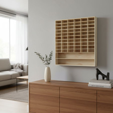 Wooden Car Matchbox FOR Hot Wheels Diecast 1/64 Display Unit Shelf Toy Storage