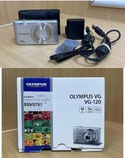 Olympus Digital Camera VG-120 14.0MP Silver Boxed Retro DIGICAM