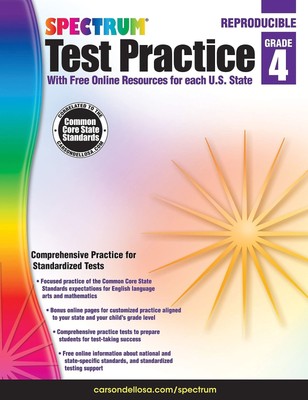 Carson Dellosa Spectrum 4th Grade Test Practice Workbook All Subjects, Ages ...