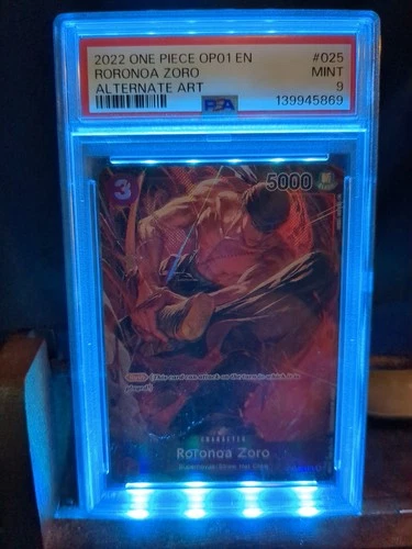 2022 Roronoa Zoro OP01-025 Alt Art One Piece Romance Dawn - English PSA 9