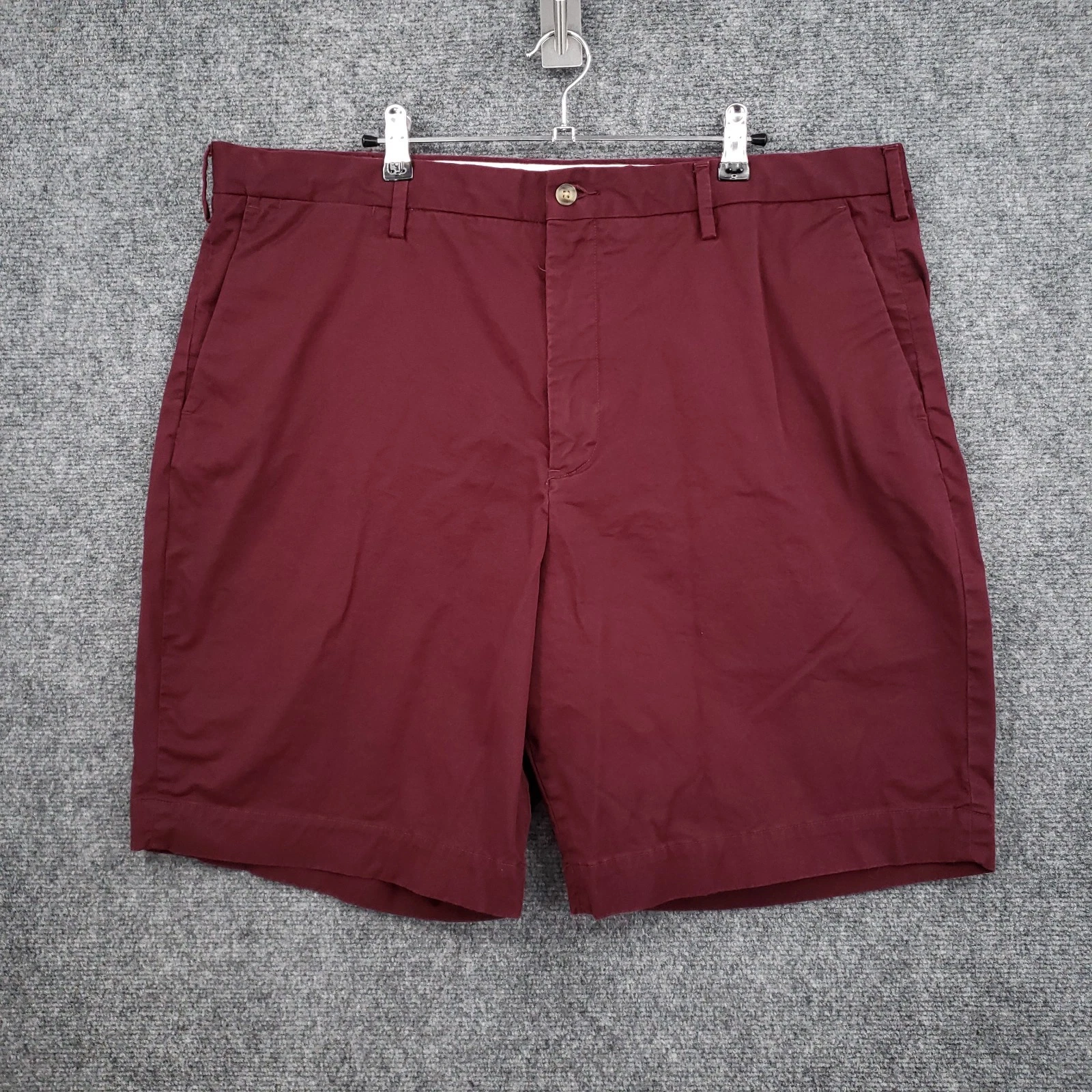Polo Ralph Lauren Shorts Mens 40 Red Stretch Classic Fit Chino Flat Front Twill