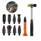 10Pcs Paintless Dent Repair Kit Hail Ding Hammer and Tap Down Pen for Car Repair