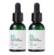 2pk. Salicylic Acid Serum 5% For Acne. Deep Cleans Pores Reduces Blackheads.
