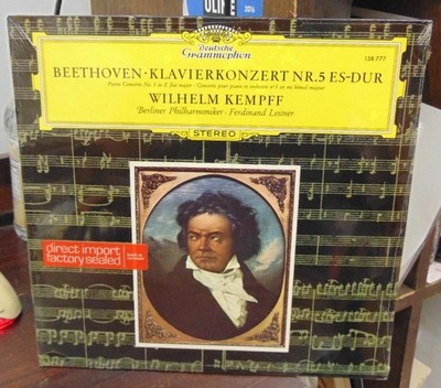 BEETHOVEN - Piano Concerto 5 / KEMPFF / DG 138777/ SEALED M/M Stereo LP